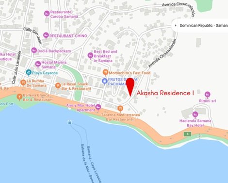 Ubicación Akasha Residence — Samaná